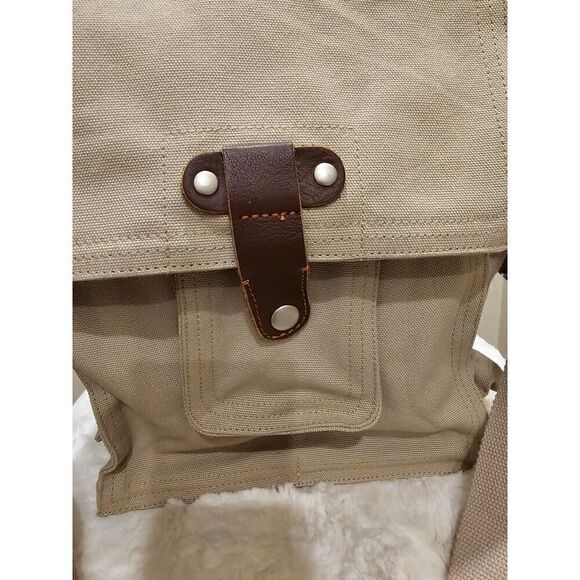 NWOT Park B. Smith Canvas/Leather 2 Bottle Wine Bag - Picture 3 of 16